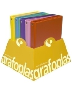 CARPETA 4º 4 ANILLAS 6 COLORES PVC EX 10